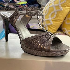 Silver with rhinestone